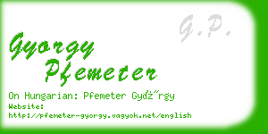 gyorgy pfemeter business card